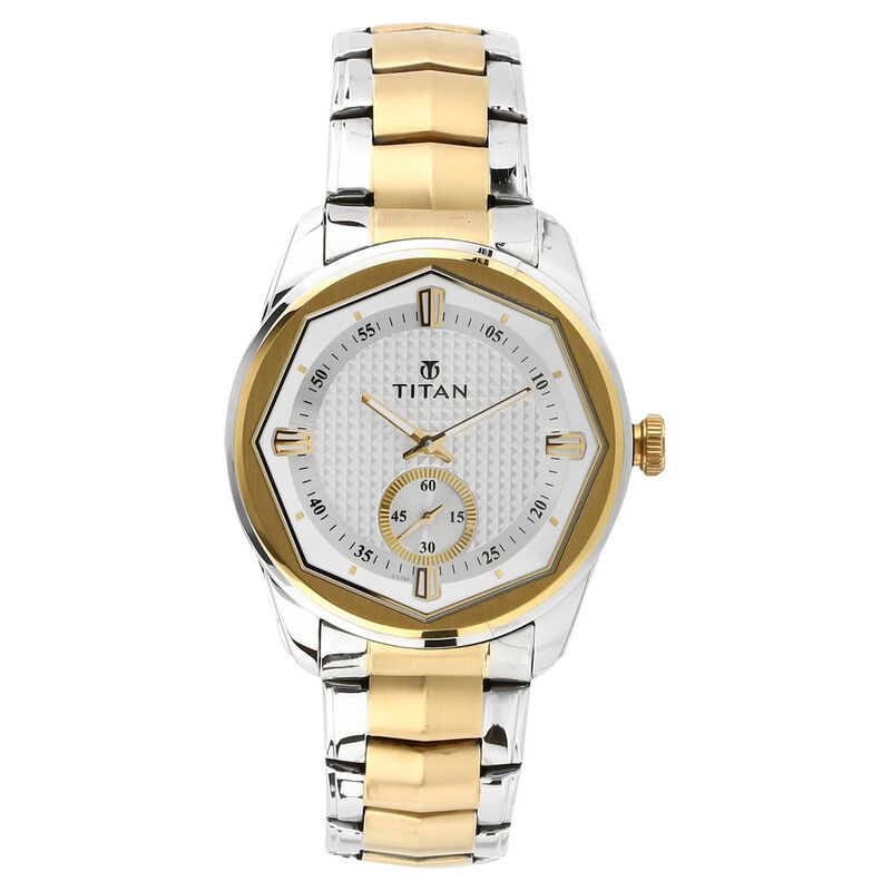 Titan Regalia Sovereign White Dial Analog Stainless Steel Strap watch for Men - image number 0