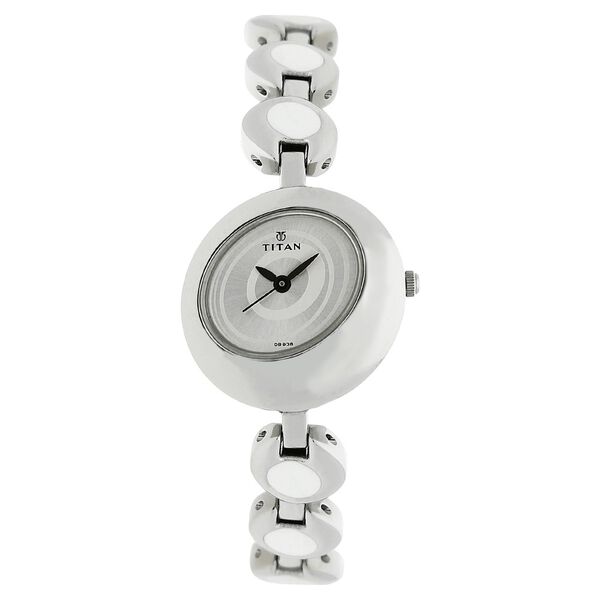 Titan Quartz Analog Silver Dial Metal Strap Watch for Women - image number 0