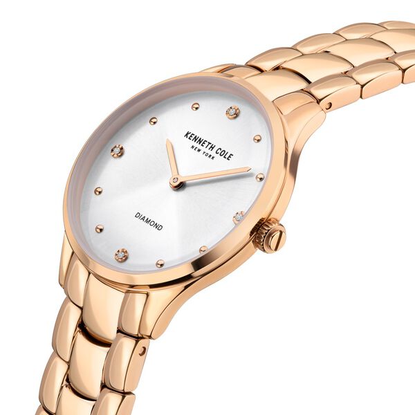 Kenneth Cole Quartz Analog White Dial Stainless Steel Strap Watch for Women - image number 1