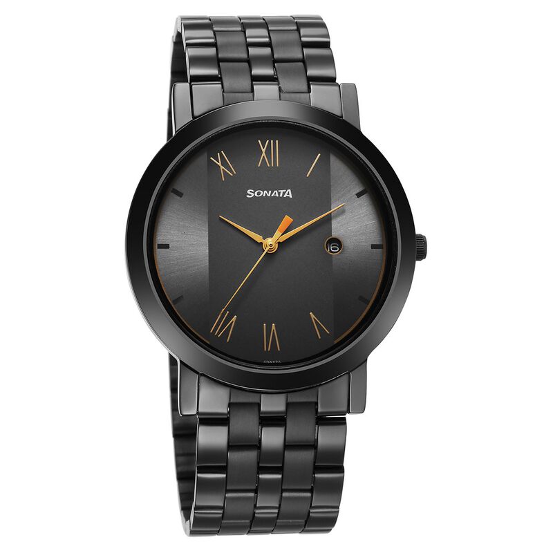 Sonata Quartz Analog with Date Utsav Grey Dial Watch for Men
