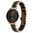 Titan Edge Melange Quartz Analog Brown Dial Rose Gold Steel & Ceramic Strap Watch For Women - image number 2