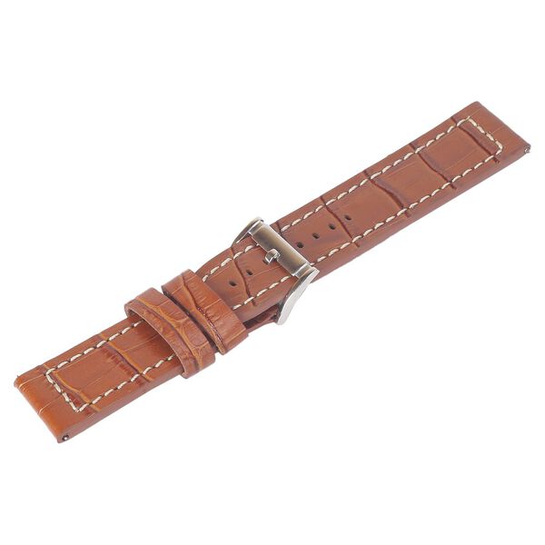 24 mm Tan Genuine Leather Straps for Men - image number 3
