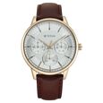 Titan Urban Magic Silver Dial Quartz Multifunction Leather Strap watch for Men - image number 1