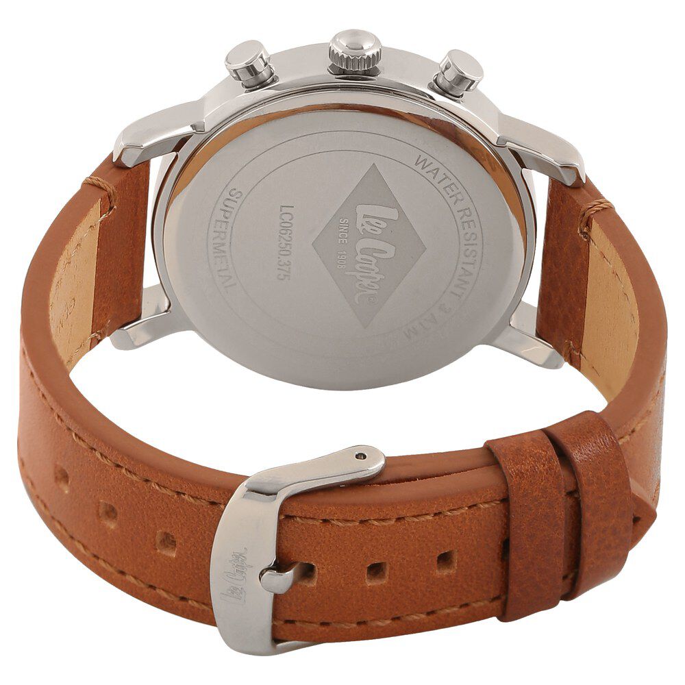 Buy Online Lee Cooper Quartz Multifunction Brown Dial Leather Strap Watch for Men nclc6250375w Titan