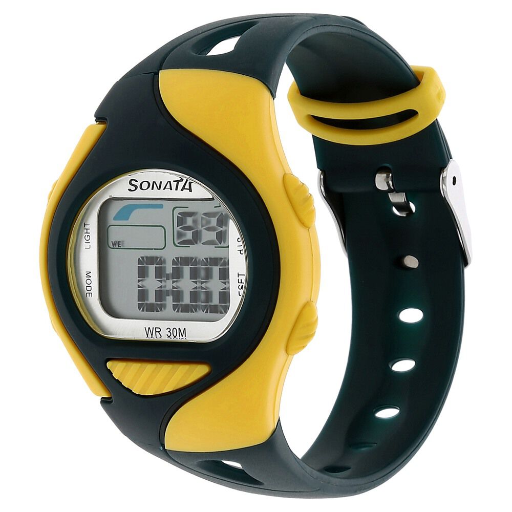 Buy Online SF Digital Grey Dial Plastic Strap Unisex Watch
