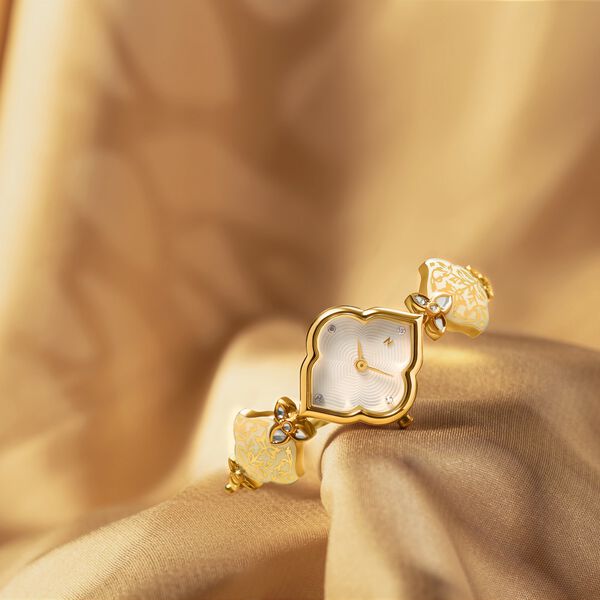 Titan Nebula Deccan Treasures Quartz Analog 18 Karat Solid Gold Watch for Women - image number 0