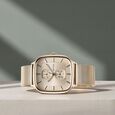 Titan Avant Garde Anthracite Dial Quartz Multifunction Leather Strap watch for Men
