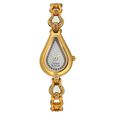 Titan Quartz Analog White Dial Stainless Steel Strap Watch for Women