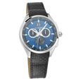 Xylys Swiss Chronograph Black Leather Strap and Blue Dial Watch For Men - image number 0