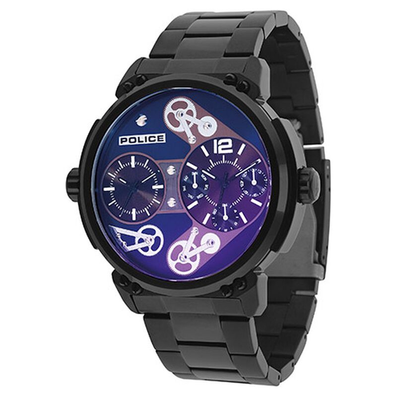 Police Quartz Chronograph Blue Dial Watch for Men