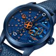 Police Quartz Analog Blue dial Leather Strap Watch for Men - image number 3