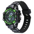 Fastrack StreetStyle Quartz Digital Black And Green Dial Black PU Strap Unisex Watch - image number 2