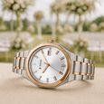 Titan Regalia Dodecagon Quartz Analog with Date Brown Dial Rose Gold Stainless Steel Strap Watch For Men