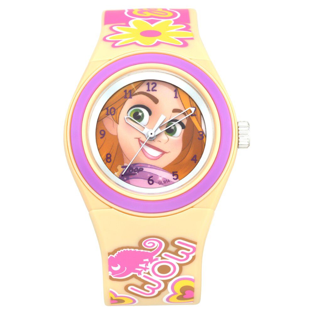 Buy Online Zoop Disney Rapunzel Analog Watch with Yellow Dial