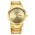 Sonata Utsav Quartz Analog Black Dial Stainless Steel Strap Watch for Men