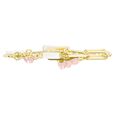 Anne Klein Quartz Analog Pink Dial Metal Studded with Rose quartz Gemstone Strap Watch for Women - image number 2