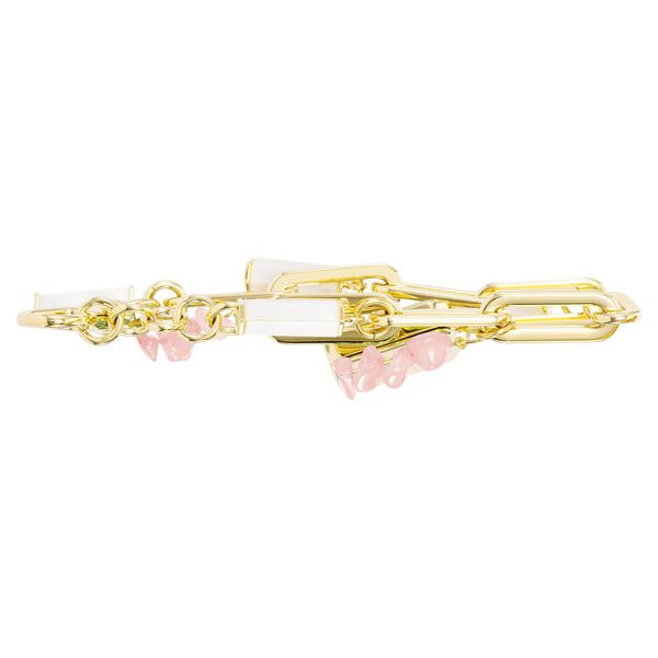 Anne Klein Quartz Analog Pink Dial Metal Studded with Rose quartz Gemstone Strap Watch for Women - image number 2