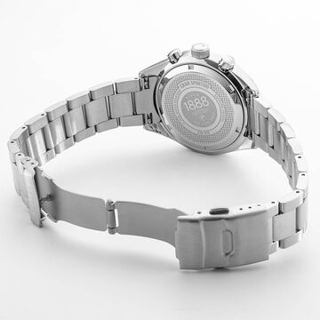 Roamer Gran Sportivo Quartz Chronograph With Date Blue Dial Silver Stainless Steel Strap Watch For Men