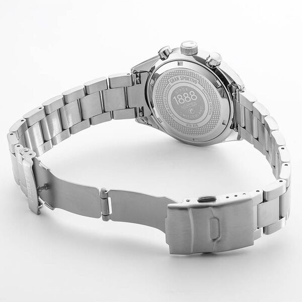 Roamer Gran Sportivo Quartz Chronograph With Date Blue Dial Silver Stainless Steel Strap Watch For Men - image number 2