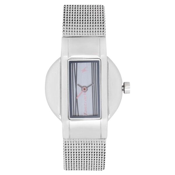 Fastrack Quartz Analog Silver Dial Stainless Steel Strap Watch for Girls - image number 0