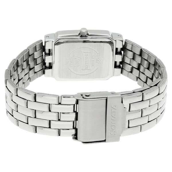 Sonata Quartz Analog Black Dial Metal Strap Watch for Women - image number 3
