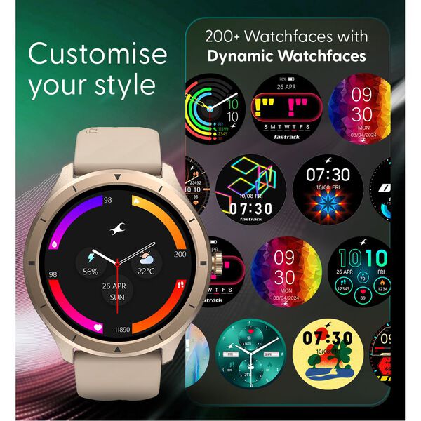 Fastrack Revoltt FR2 with 3.50 cm UltraVU Display, Advanced Blazing Fast UI, Working Crown, IP68 Smartwatch - image number 5