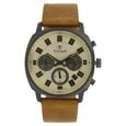 Titan Quartz Chronograph Brown Dial Stainless Steel Strap Watch for Men