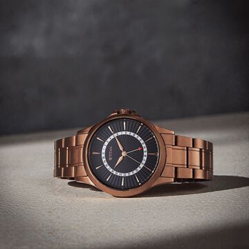 Titan Karishma Quartz Analog with Date Black Dial Stainless Steel Strap Watch For Men