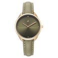 Fastrack Stunners Quartz Analog Green Dial Green Leather Strap Watch For Girls - image number 0