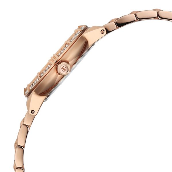 Titan Glamour Quartz Analog Mother Of Pearl Dial Rose Gold Stainless Steel Strap Watch For Women - image number 3