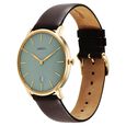 Titan Nebula Lustre 18k Gold Analog Leather Strap Watch for Men - image number 2