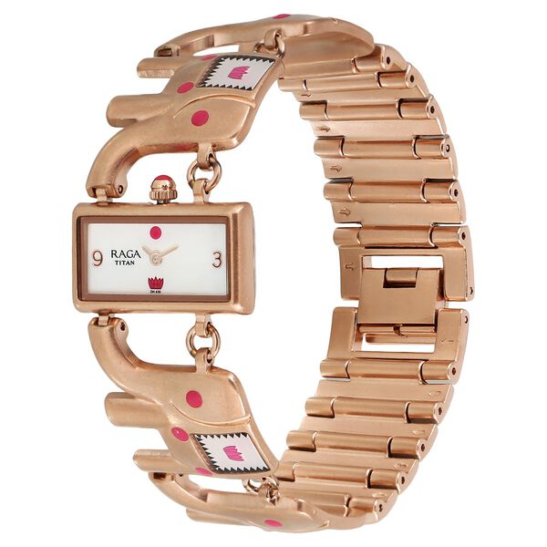 Titan Raga X Masaba Mother of Pearl Dial Women Watch With Metal Strap - image number 1