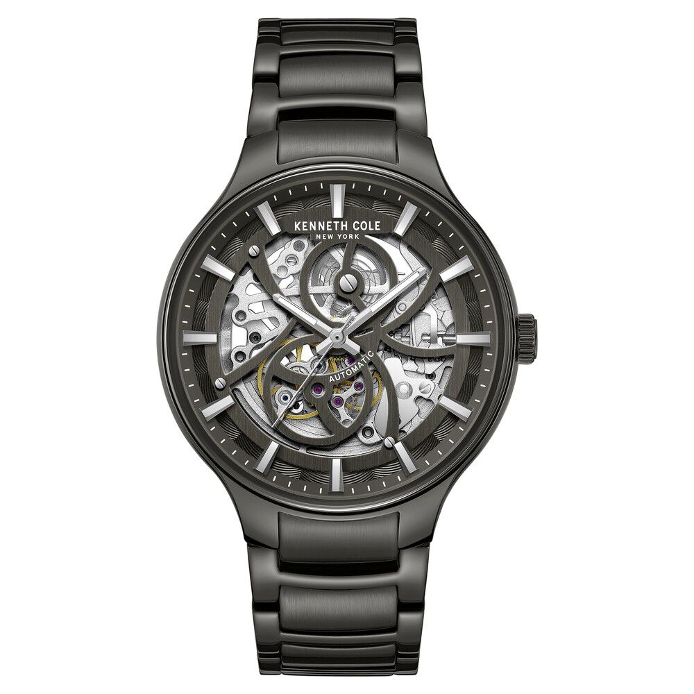 Kenneth Cole Automatic Grey Dial Stainless Steel Strap Watch For Men-image-4