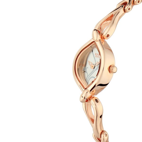Titan Quartz Analog Silver Dial Metal Strap Watch for Women - image number 1