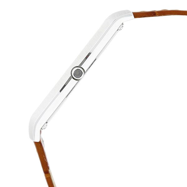 Buy Online Titan Edge Quartz Analog with Date White Dial Brown Leather ...