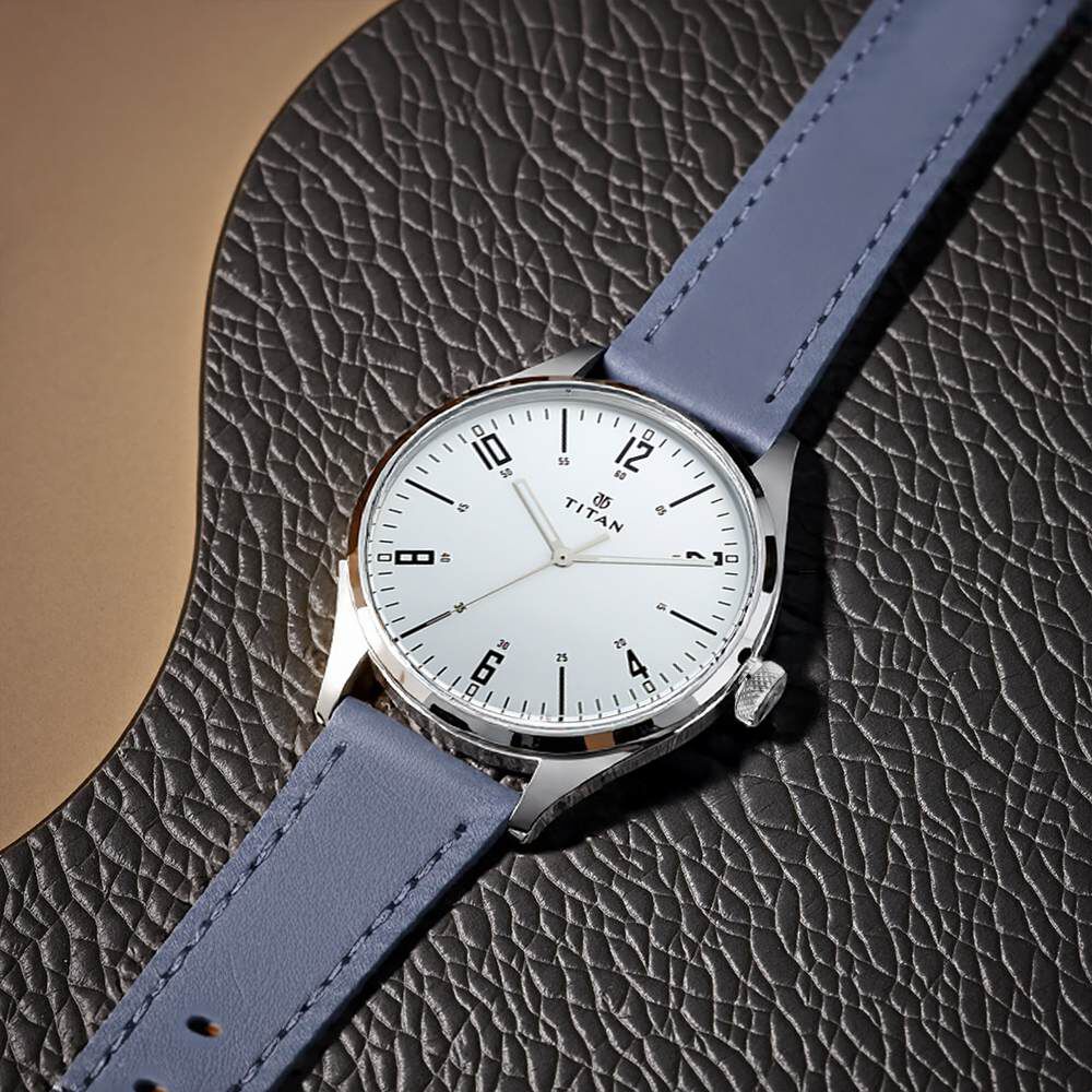 Buy Online Titan Men's Minimalist Zen Watch: Sleek Leather Strap