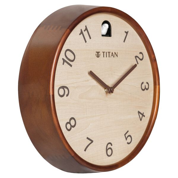 Titan Wooden Cuckoo Clock - Premium Decor Wooden Wall Clock with a Contemporary look - 30 cm x 30 cm (Medium) - image number 2