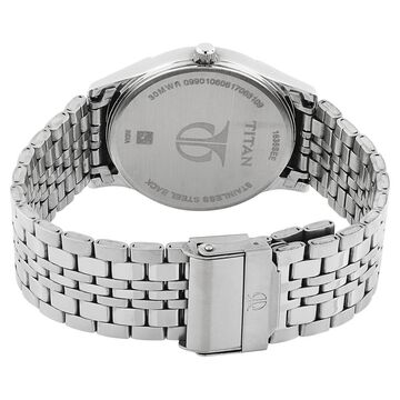 Titan Karishma Black Dial Analog with Day and Date Stainless Steel Strap watch for Men