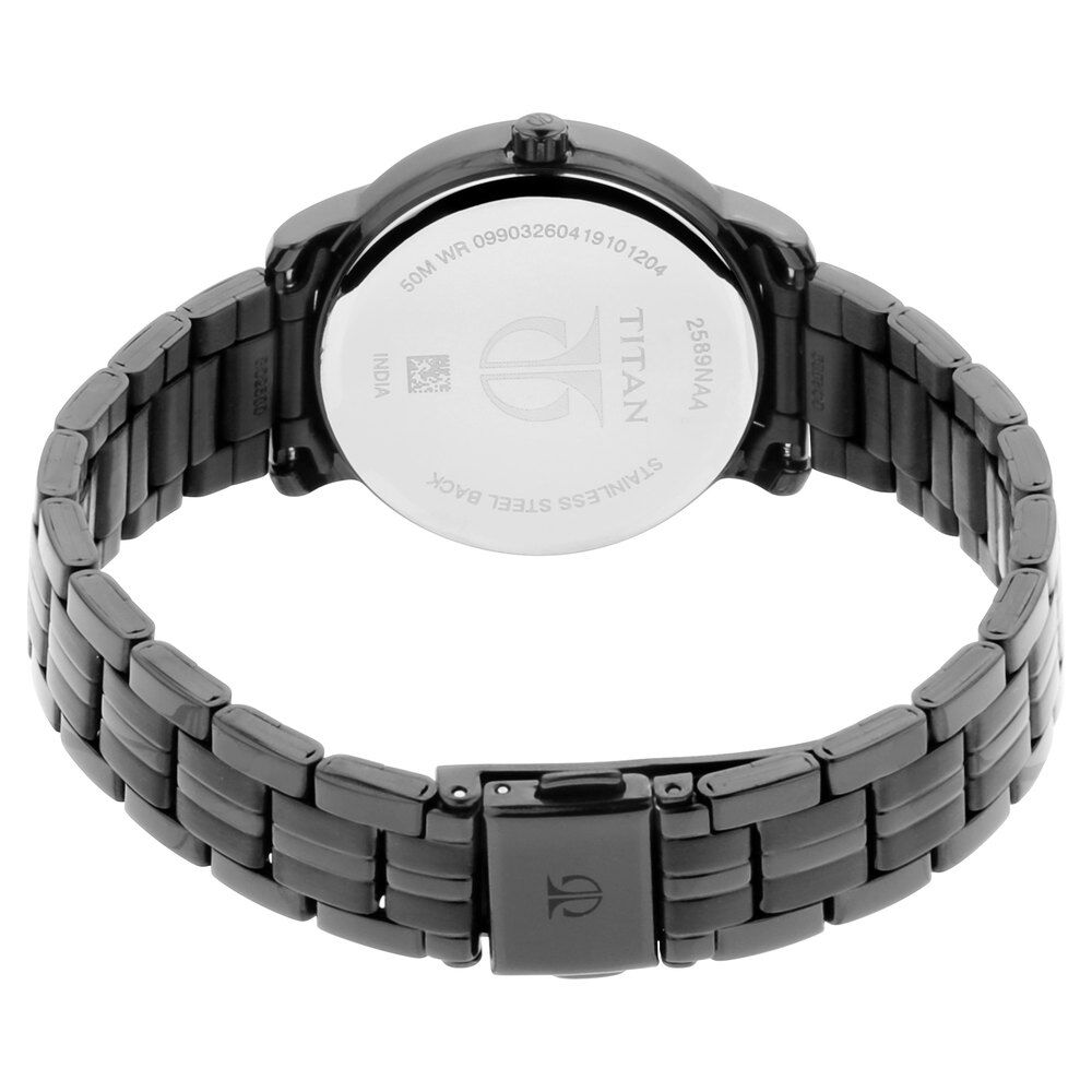 Titan watches for ladies black metal on sale