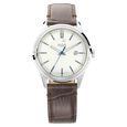 Xylys Swiss Analog with Date Brown Leather Strap Silver Dial Watch For Men - image number 0