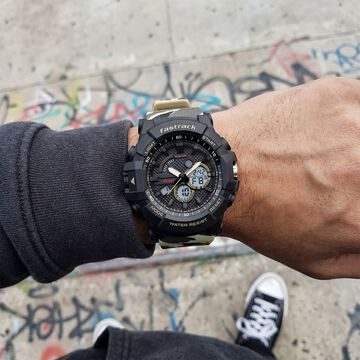 Fastrack Streetstyle Ana Digi watch with Camoflage look for Guys