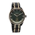 Titan Regalia Opulent Offset Second Hand Green Dial Rose Gold And Black Bimetal Strap Watch For Men - image number 2