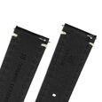 22 mm Black Genuine Leather Straps for Men - image number 4