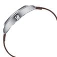 Sonata Ascent Silver Tonneau Watch with Leather Strap - image number 4