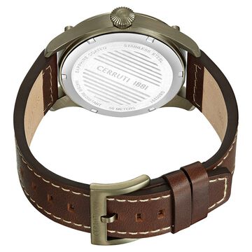 Cerruti 1881 Quartz Analog with Day and Date Grey Dial Stainless Steel Strap Watch for Men