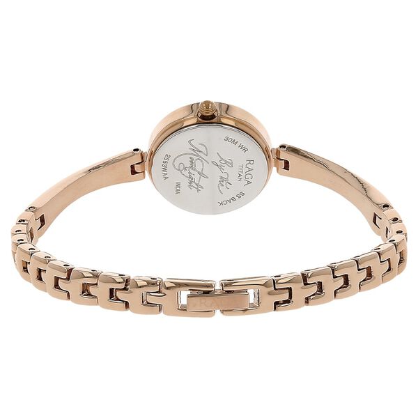 Titan Raga Moonlight Mother of Pearl Dial Women Watch With Metal Strap - image number 3