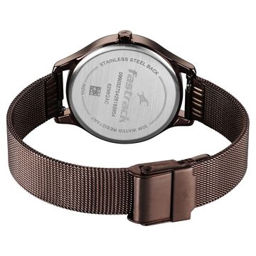 Fastrack 2X Edit Analog with Silver MOP Dial Interchangeable Strap Watch for Girls