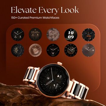 Titan Elixir with All 316L SS construction, 3.04 CM AMOLED Display, BT Calling, Skin Temperature Sensor, Womens Health