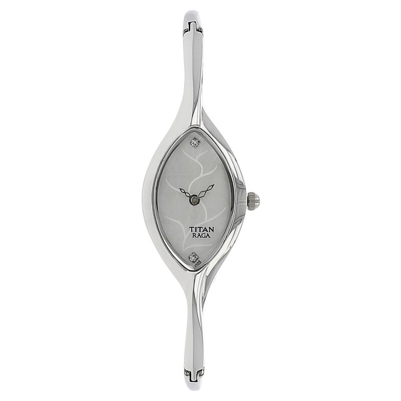 Titan Quartz Analog Mother of Pearl Dial Metal Strap Watch for Women - image number 0
