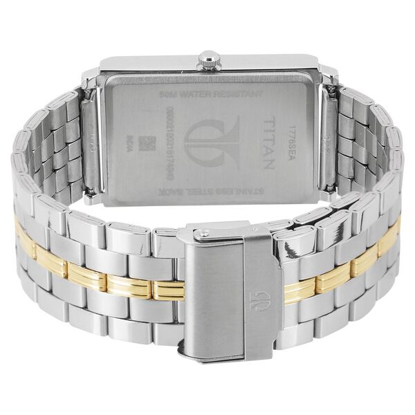 Titan Quartz Analog with Date Champagne Dial Stainless Steel Strap Watch for Men - image number 3